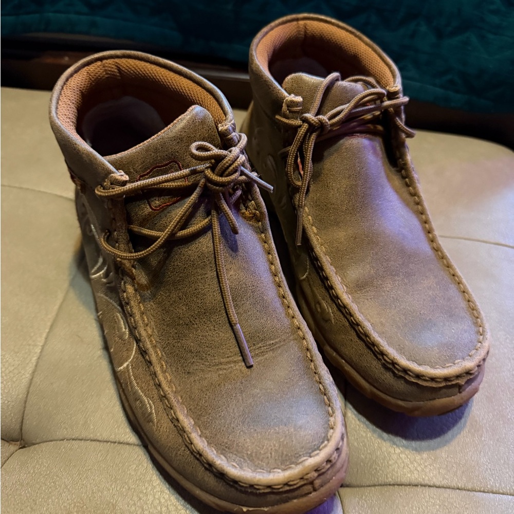Twisted X Tan Leather Women's Chukka Boots
